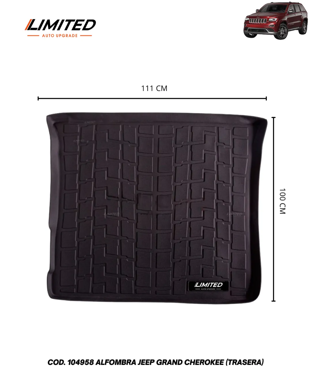 ALFOMBRA JEEP GRAN CHEROKEE 11-21 (TRASERA) (LIMITED)